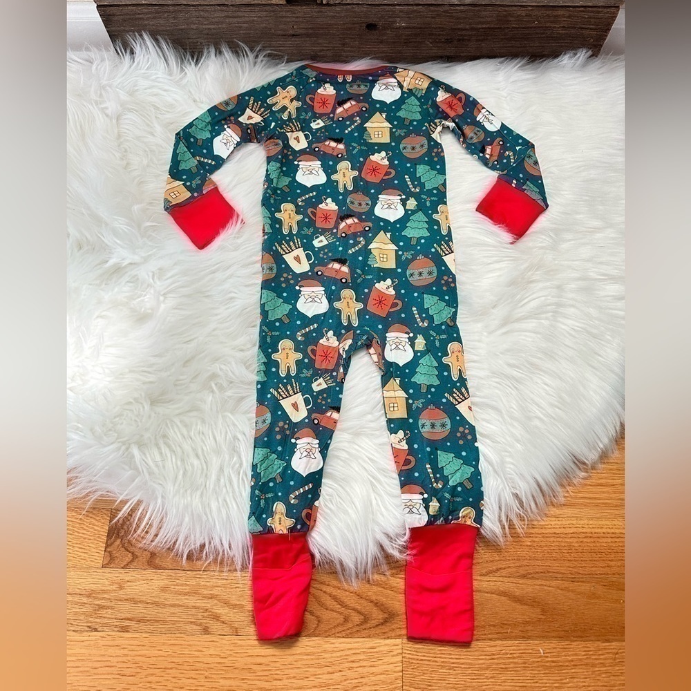 MIOZING | π Christmas Goodies Bamboo Convertible Zip Romper - Picture 3 of 6